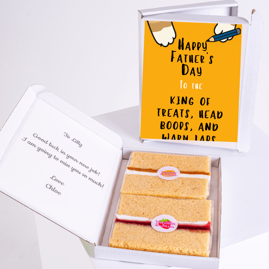 Father's Day cake with card & message, gift box 20_29902eab