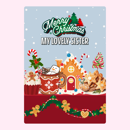 Christmas card for my lovely sister