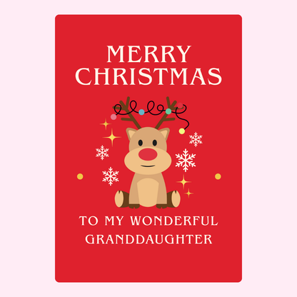 To My Wonderful Granddaughter