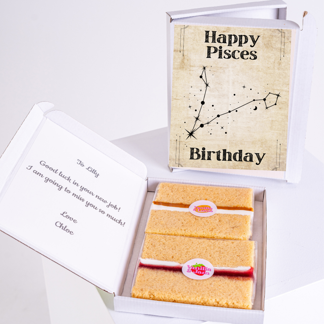 Happy Pisces birthday cake gift for Lilly