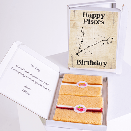 Happy Pisces birthday cake gift for Lilly
