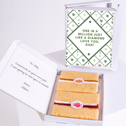 Cake gift box for Dad with One in a Million message.