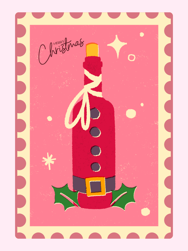 Christmas Wine Bottle
