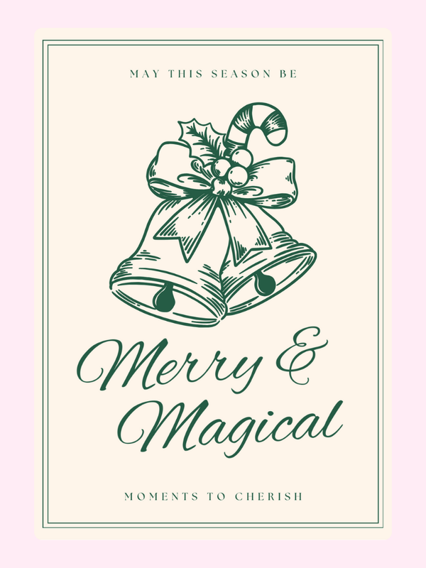 Merry and Magical Cake Card, Christmas