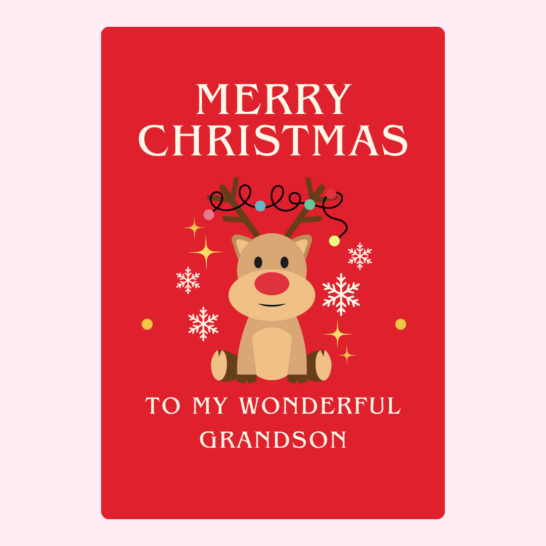 To My Wonderful Grandson