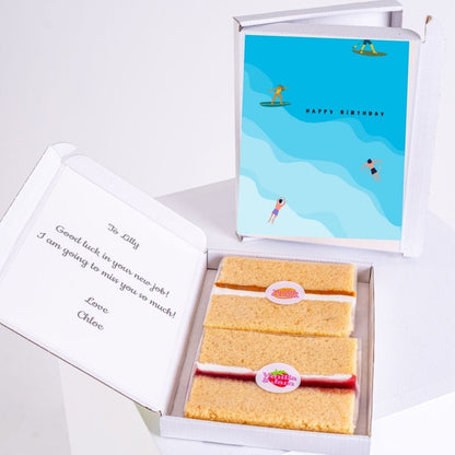 Birthday cake gift box for Lilly with Happy Birthday card