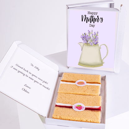 Mother's Day cake gift for Lilly, with flowers and card.