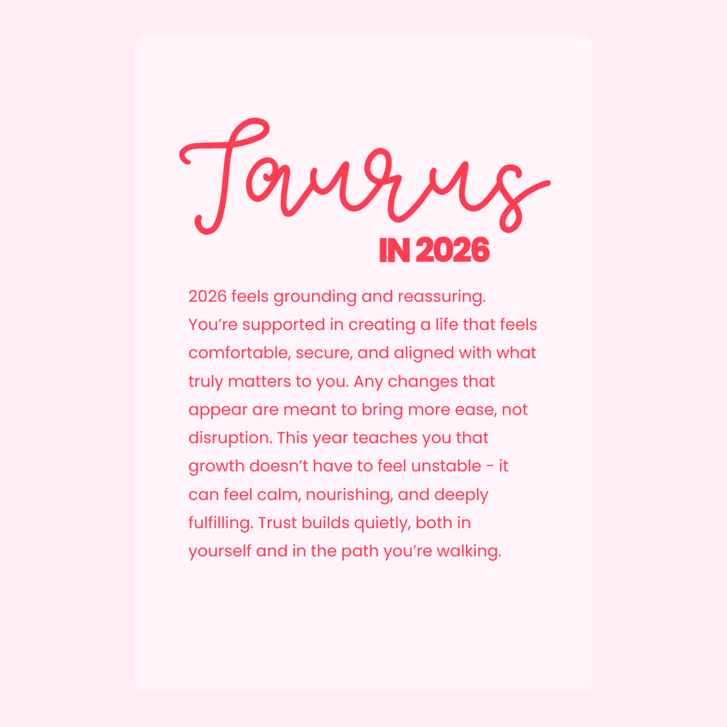 Taurus 2026