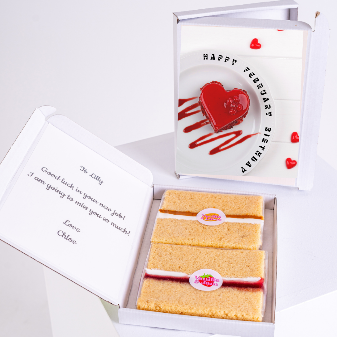 February birthday cake gift for Lilly