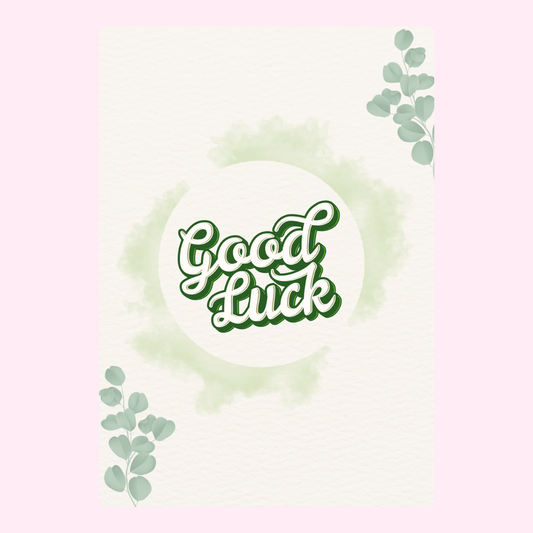 Good luck card, watercolor design, 22_0bfe8c48-1fde