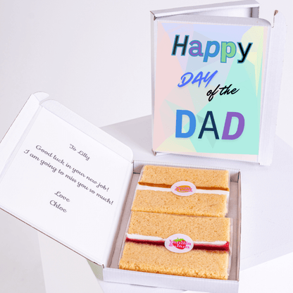 Happy Day of the Dad cake gift box for Lilly