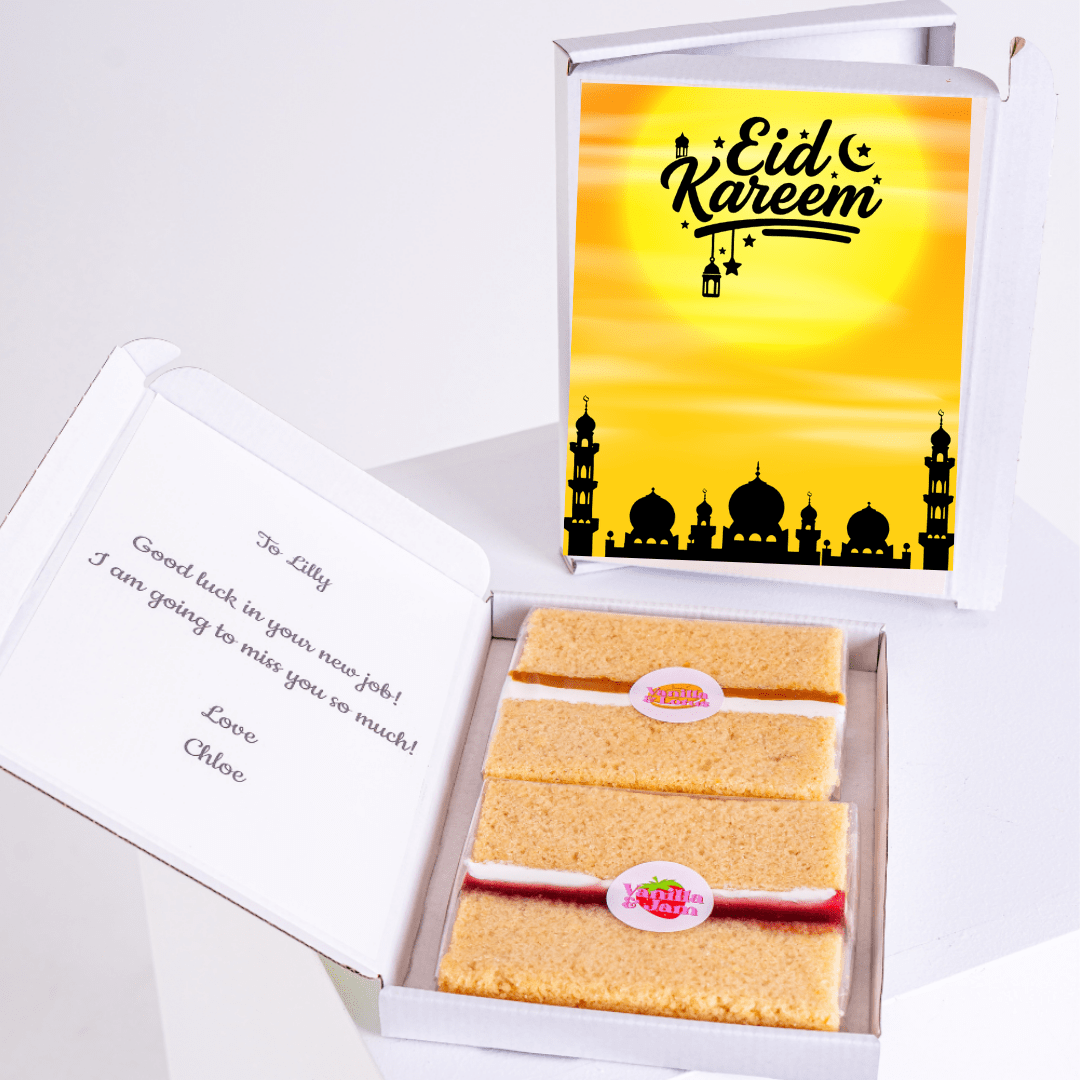 Eid Kareem cake gift box for Lilly