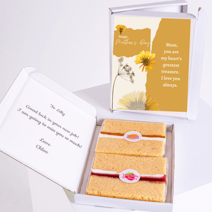 Mother's Day card & cake gift set with a note for Lilly.