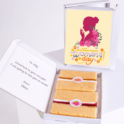 International Women's Day cake gift box for Lilly.
