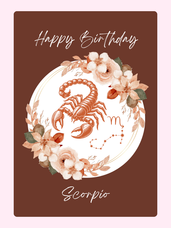 Scorpion Soul Cake Card, birthday