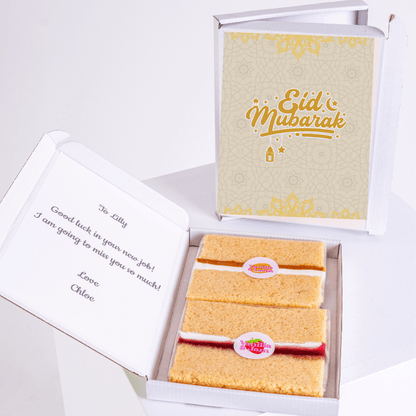 Eid Mubarak cake gift box for Lilly