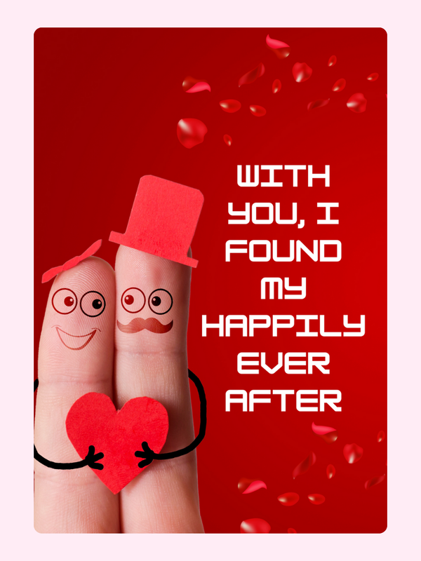With You Cake Card, Valentine's Day