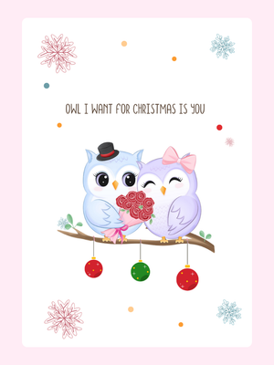 Owl I Want For Christmas Is You