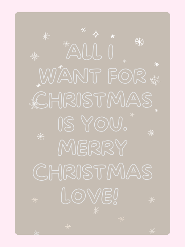 Merry Christmas Love! Cake Card