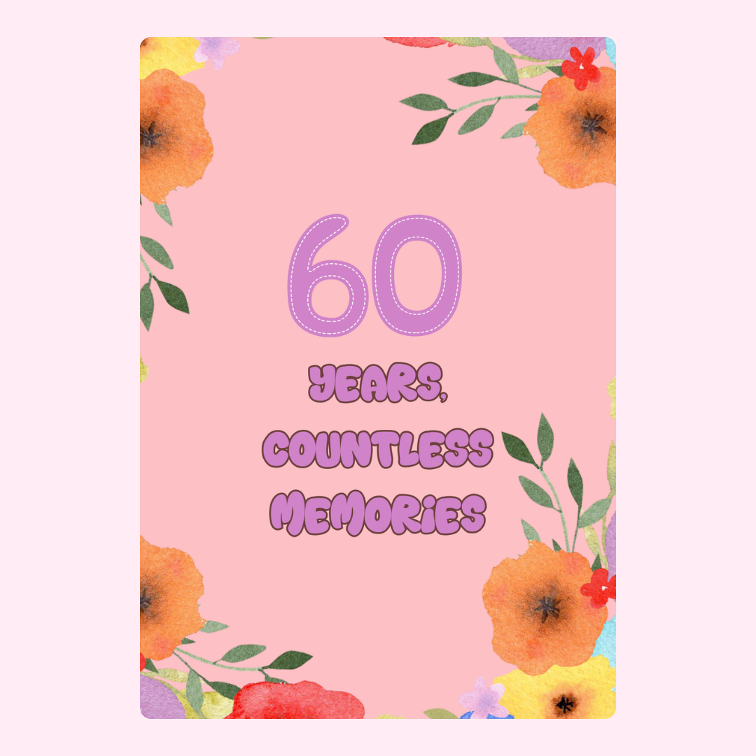 60 Years, Countless Memories, Floral Design