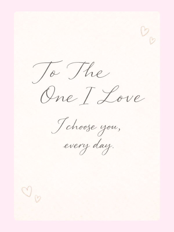I Choose You Every Day Cake Card, Valentine's Day