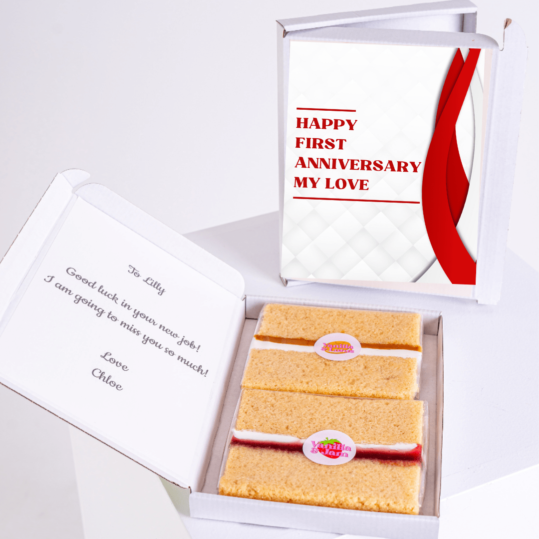 First anniversary cake gift for Lilly, goodbye & good luck!