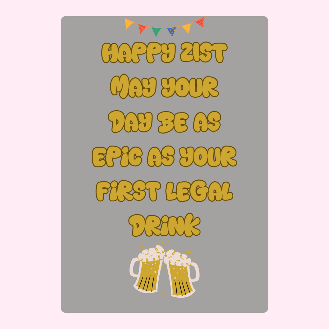 21st birthday card with beer mugs, 23_4477d8e9-f79c-4311-ab82-07cba435f3dd