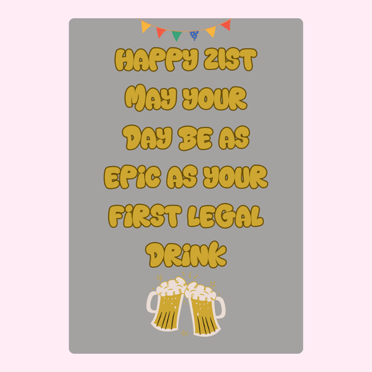 21st birthday card with beer mugs, 23_4477d8e9-f79c-4311-ab82-07cba435f3dd