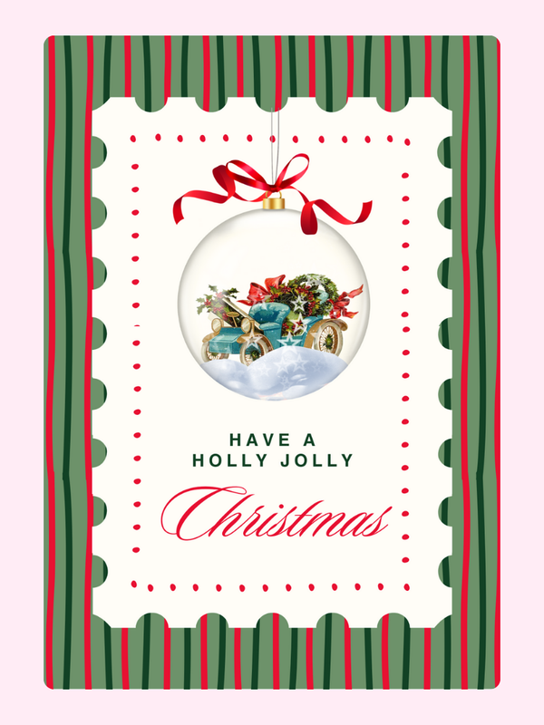 Ornament Cake Card, Christmas