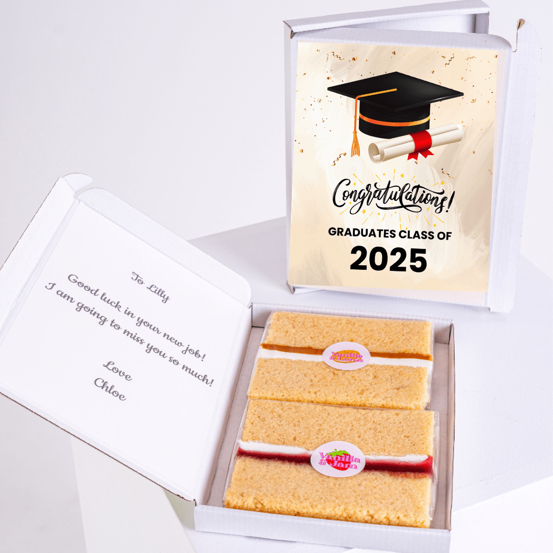 Graduation cake gift for Lilly, Class of 2025, with congratulations message.