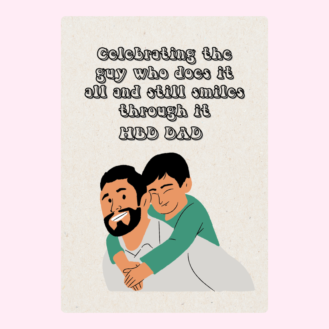 Happy birthday Dad card with son, 23_889d39d5