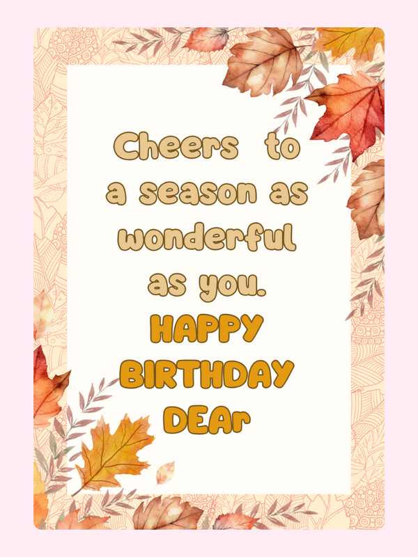 Happy birthday card with fall leaves (23_a3e628c1)