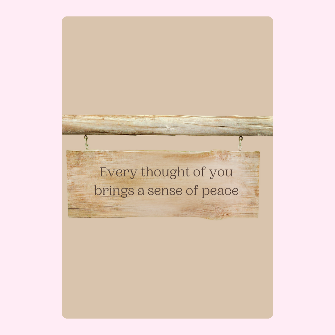 Wooden sign with peace quote, image 23