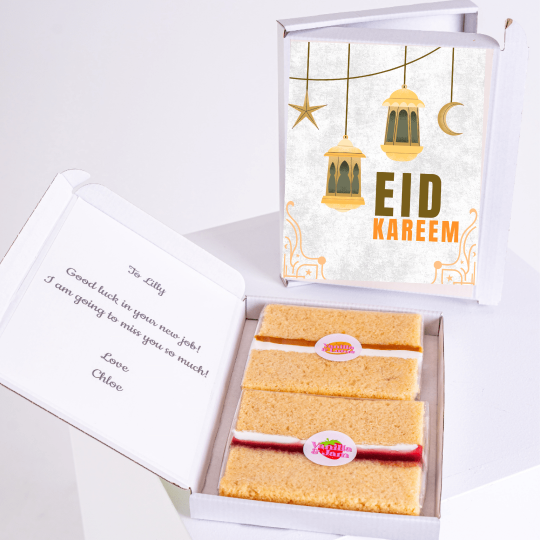 Eid Kareem cake gift box for Lilly.