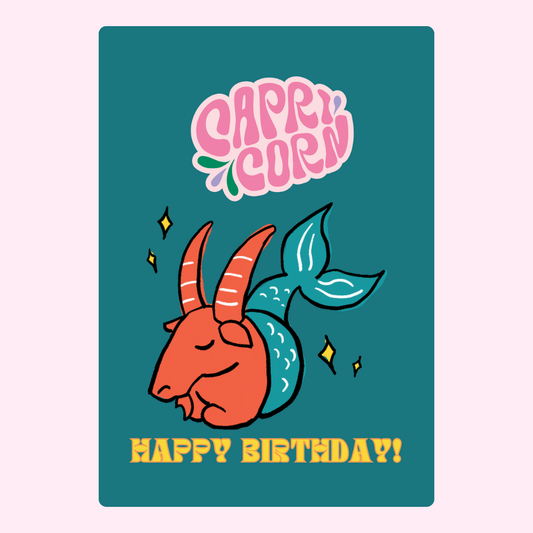 Capricorn birthday card, ec90154b
