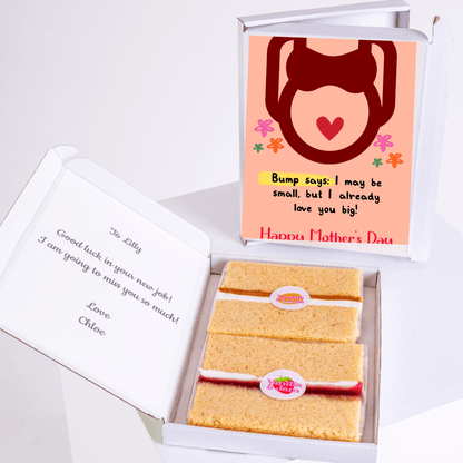 Mother's Day cake with Bump message, gift for Lilly.