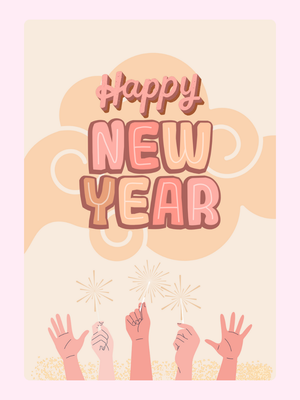 Happy New Year - Hands