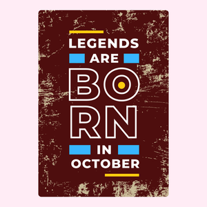 Legends Are Born In October