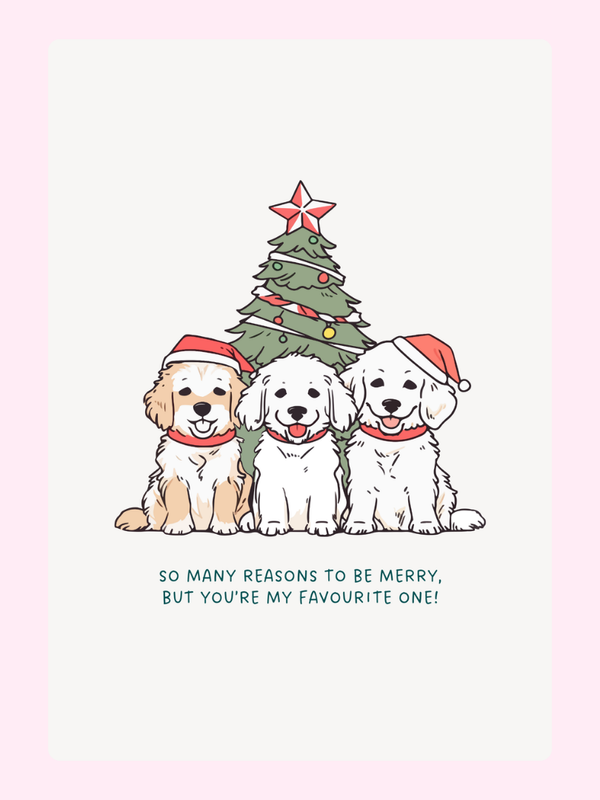 You're My Favourite One Cake Card, Christmas