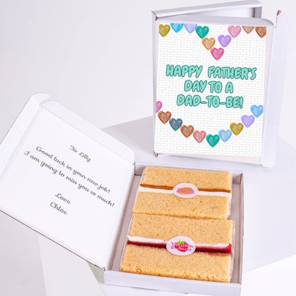 Father's Day gift with cake and card Happy Father's Day to a Dad-to-Be!