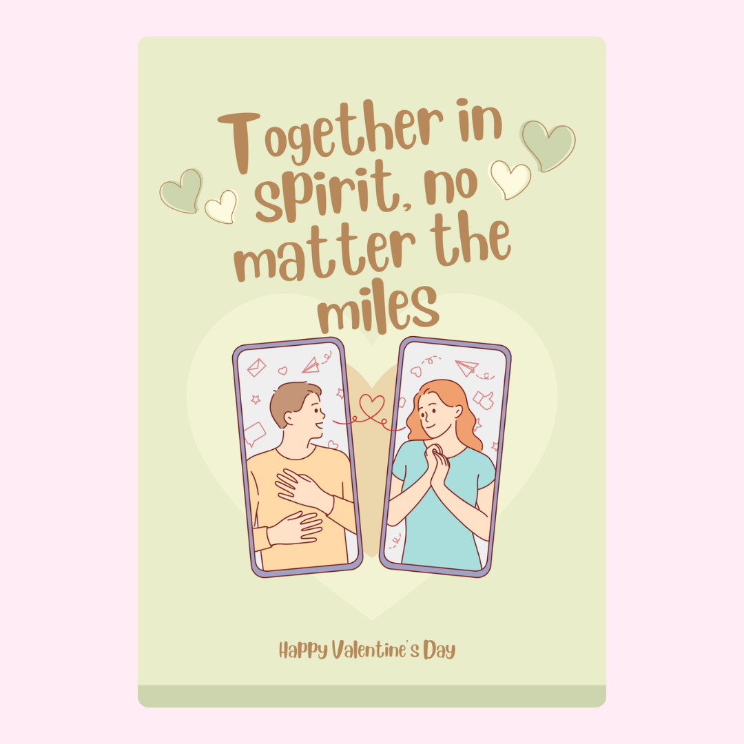 Together in spirit, no matter the miles