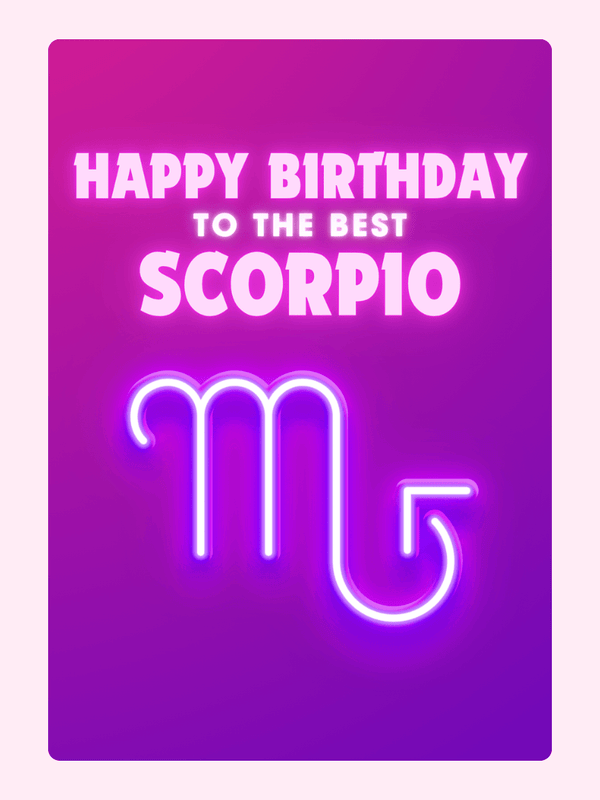 Happy Birthday Scorpio card (24)