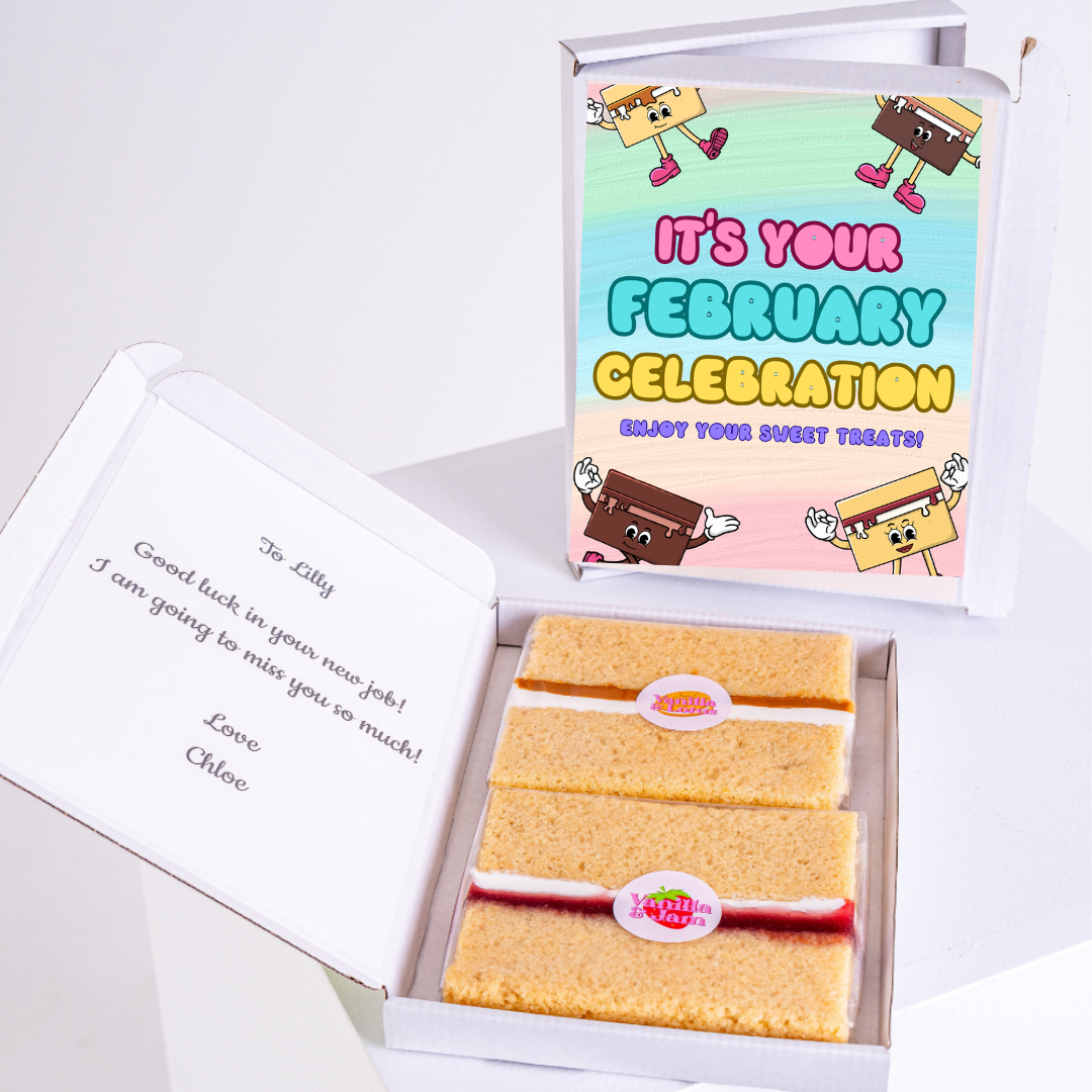 February celebration cake gift for Lilly