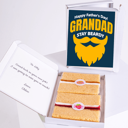Father's Day Grandad cake gift with message for Lilly