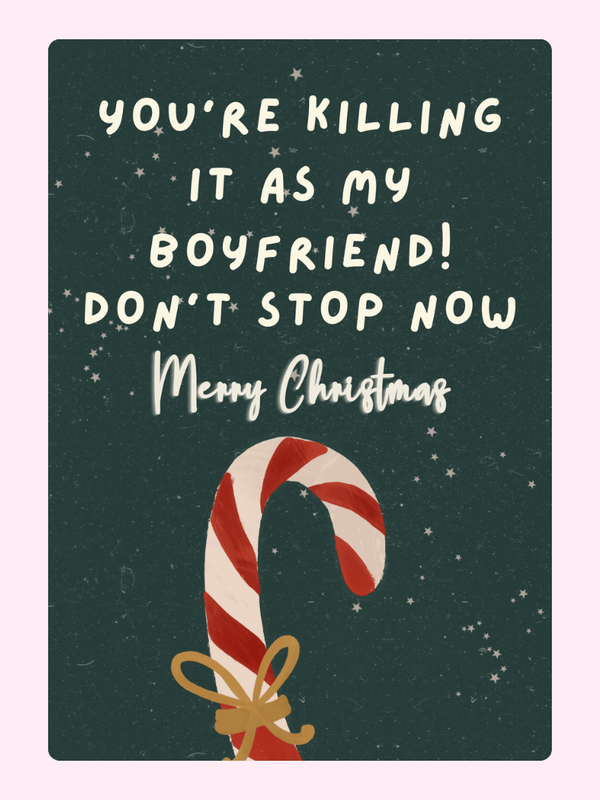 Don't Stop Now Cake Card, Christmas