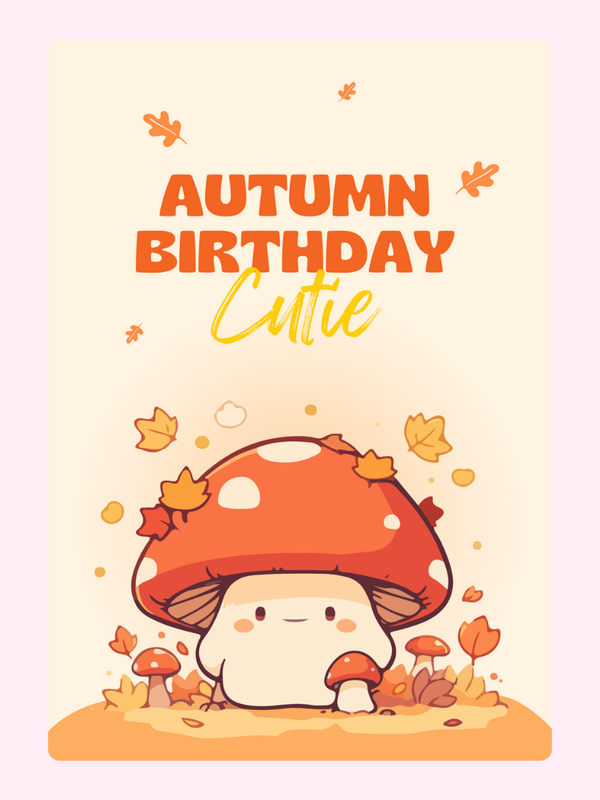 Autumn Birthday Cutie