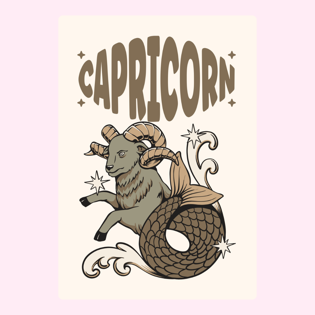 Capricorn zodiac illustration