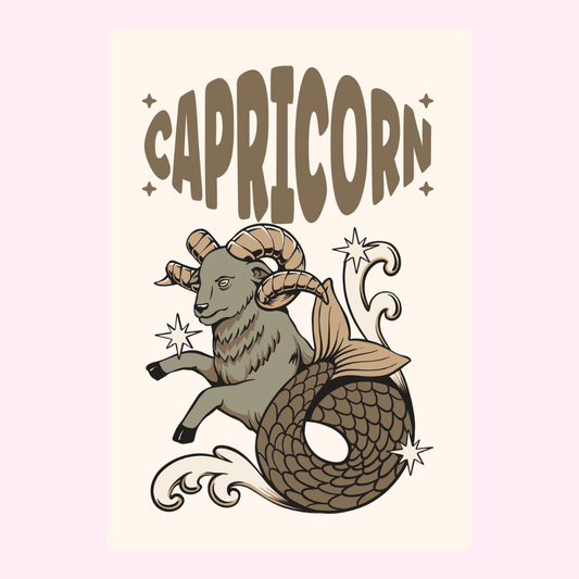 Capricorn zodiac illustration