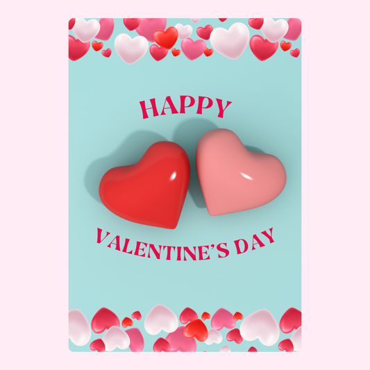 Valentine's Day card with hearts - 25_71309f88