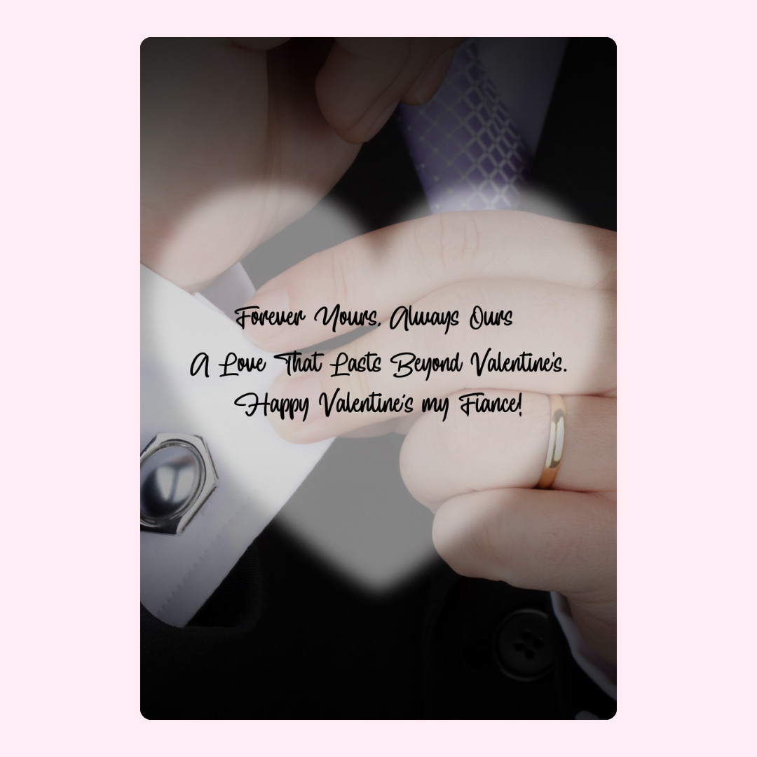 Valentine's Day card for fiance, Forever Yours